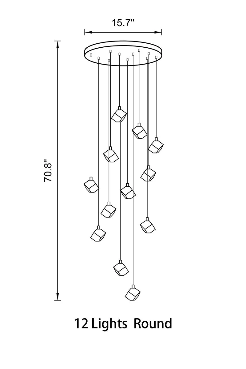 Transparent Crystal Chandelier - Image 7