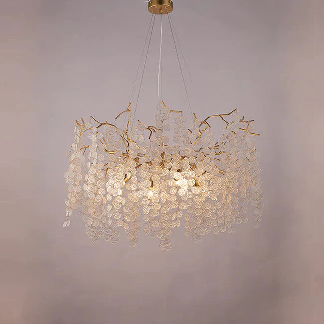 Tree Branch Chandelier Pendant Lighting Round Ceiling Light 31.5" D - Image 4