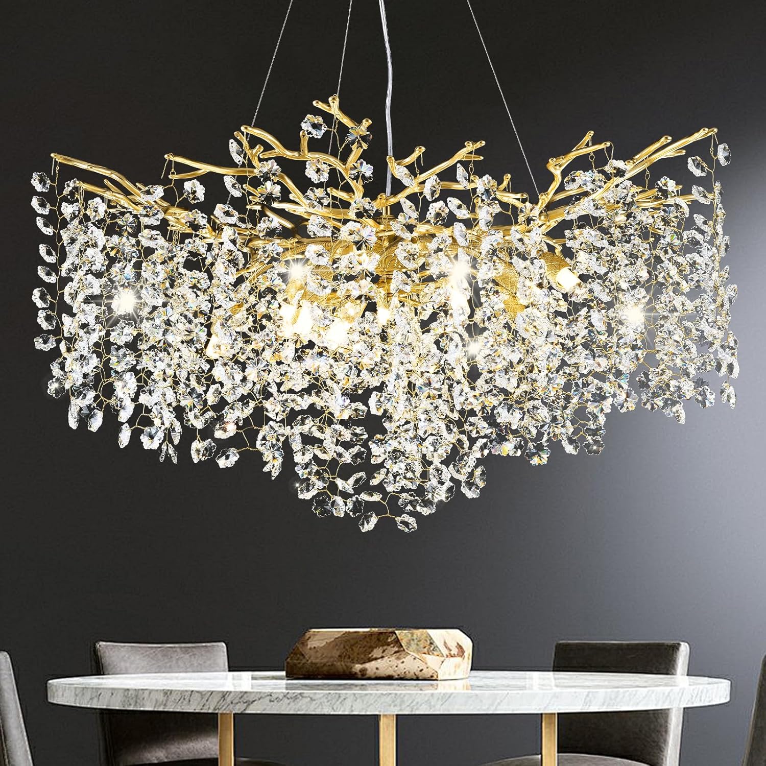 Solara Round Tree Branch Chandelier 30" 40" 55" Tree Branch - Image 19