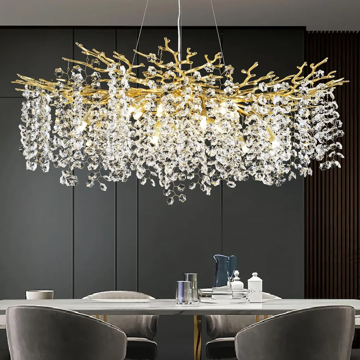 Solara Round Tree Branch Chandelier 30" 40" 55" Tree Branch - Image 20