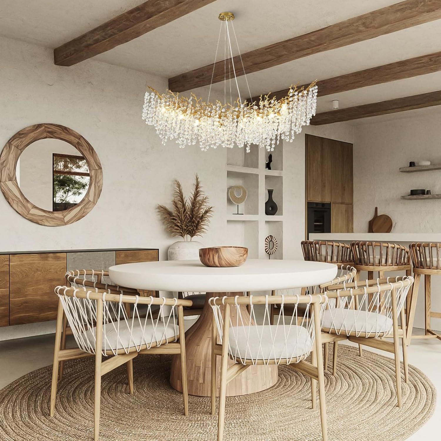 Solara Round Tree Branch Chandelier 30" 40" 55" Tree Branch - Image 23