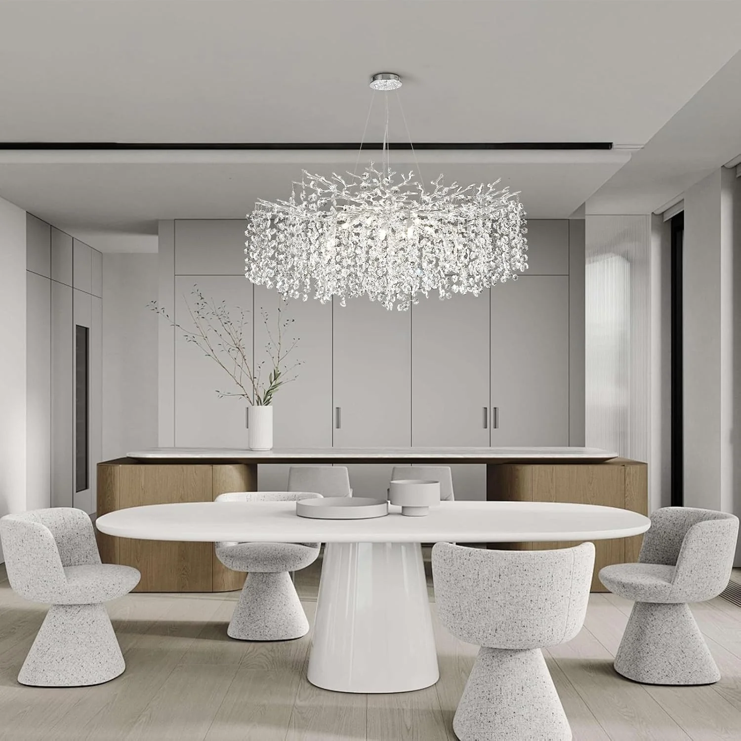 Solara Round Tree Branch Chandelier 30" 40" 55" Tree Branch - Image 4