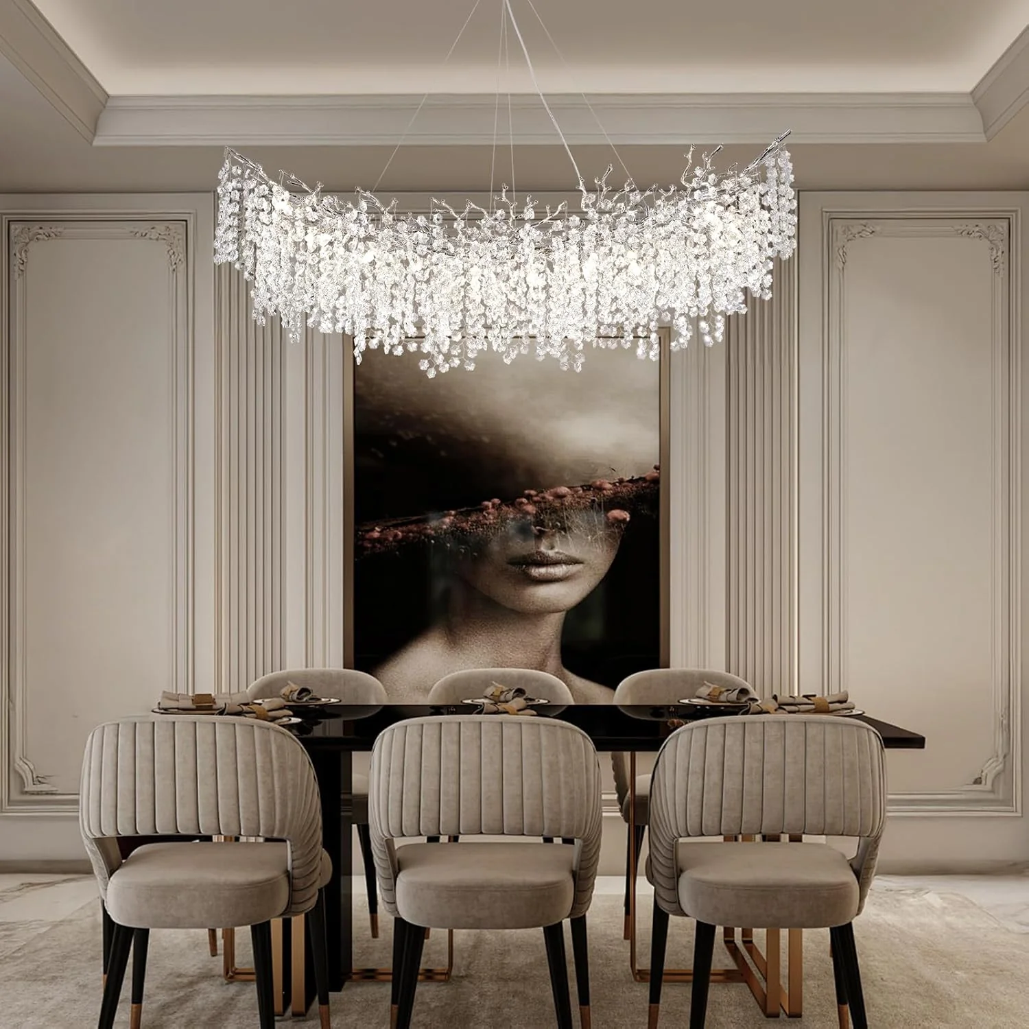 Solara Round Tree Branch Chandelier 30" 40" 55" Tree Branch - Image 49