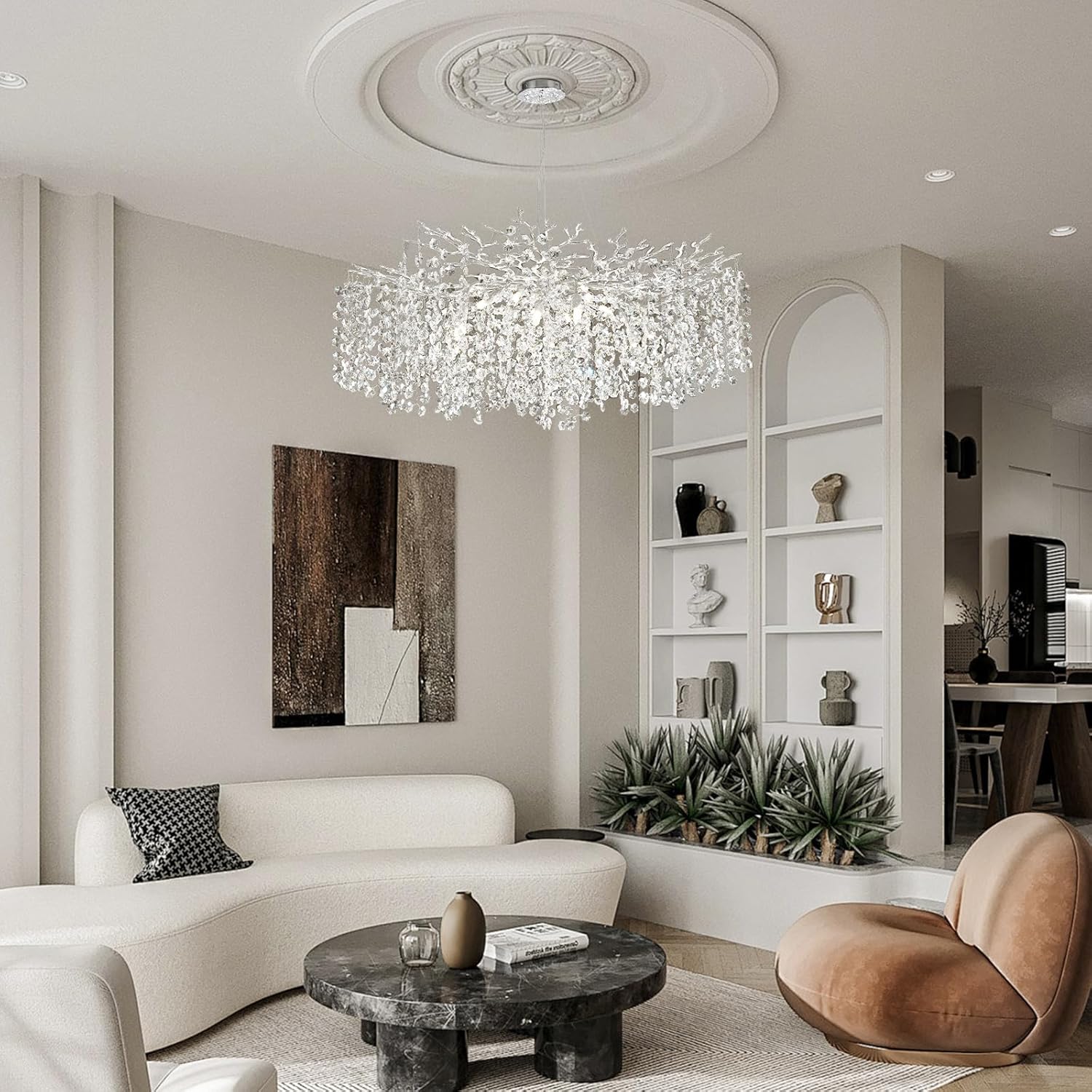 Solara Round Tree Branch Chandelier 30" 40" 55" Tree Branch - Image 5
