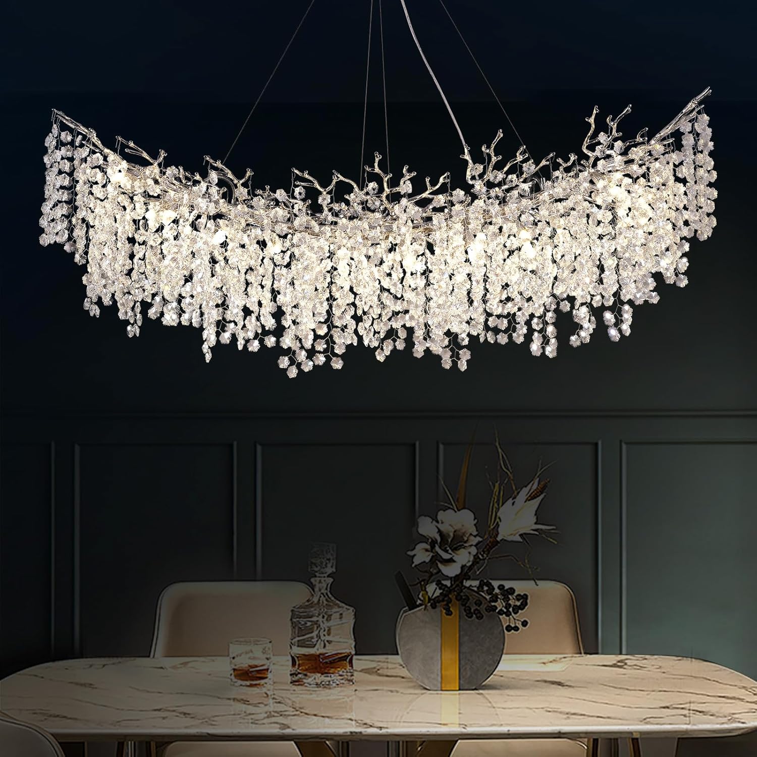 Solara Round Tree Branch Chandelier 30" 40" 55" Tree Branch - Image 50