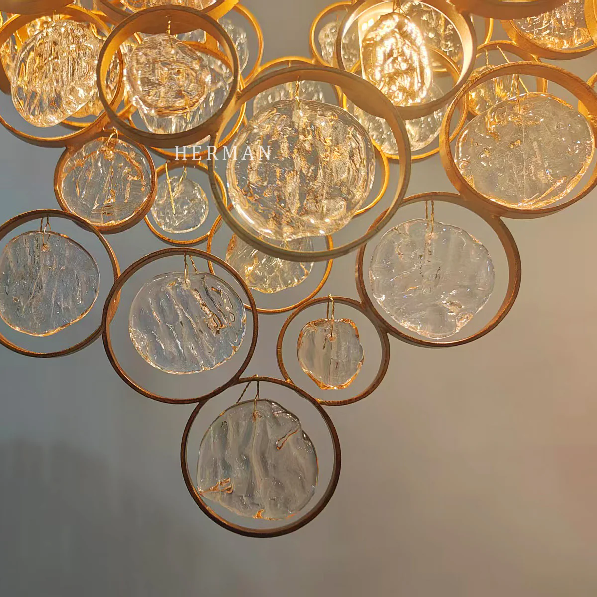 Trento Clustered Glass Linear Chandelier 55" - Image 20