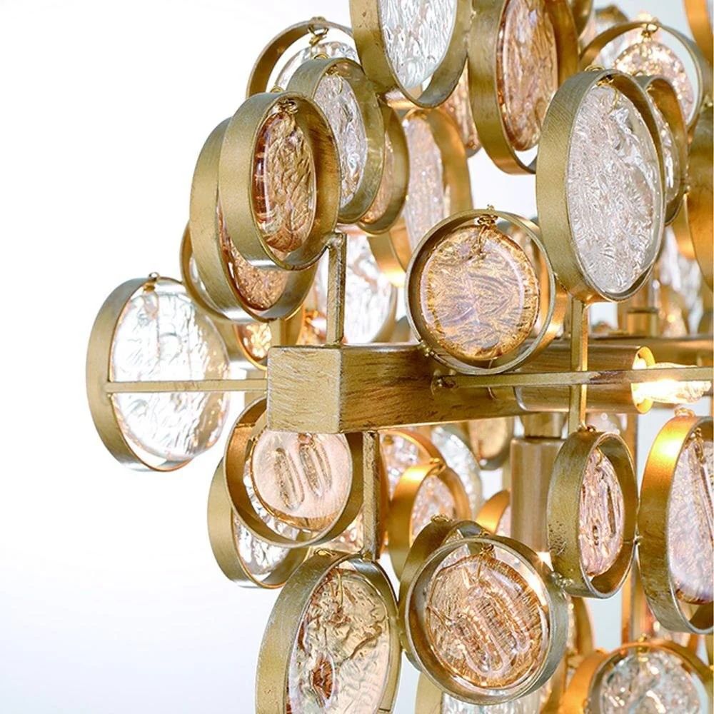 Trento Clustered Glass Linear Chandelier 40" - Image 6