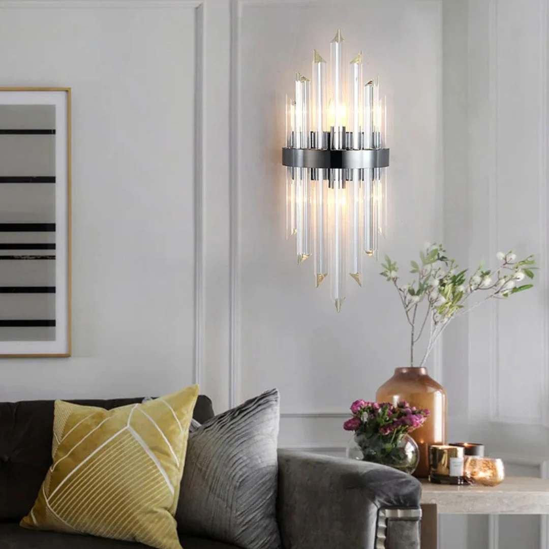 Triangular Crystal Rod Wall Lamp - Image 10