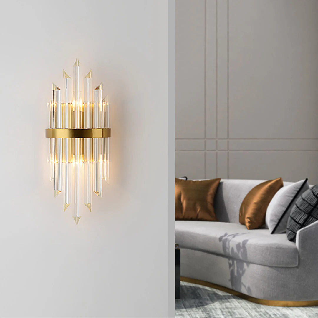 Triangular Crystal Rod Wall Lamp - Image 7