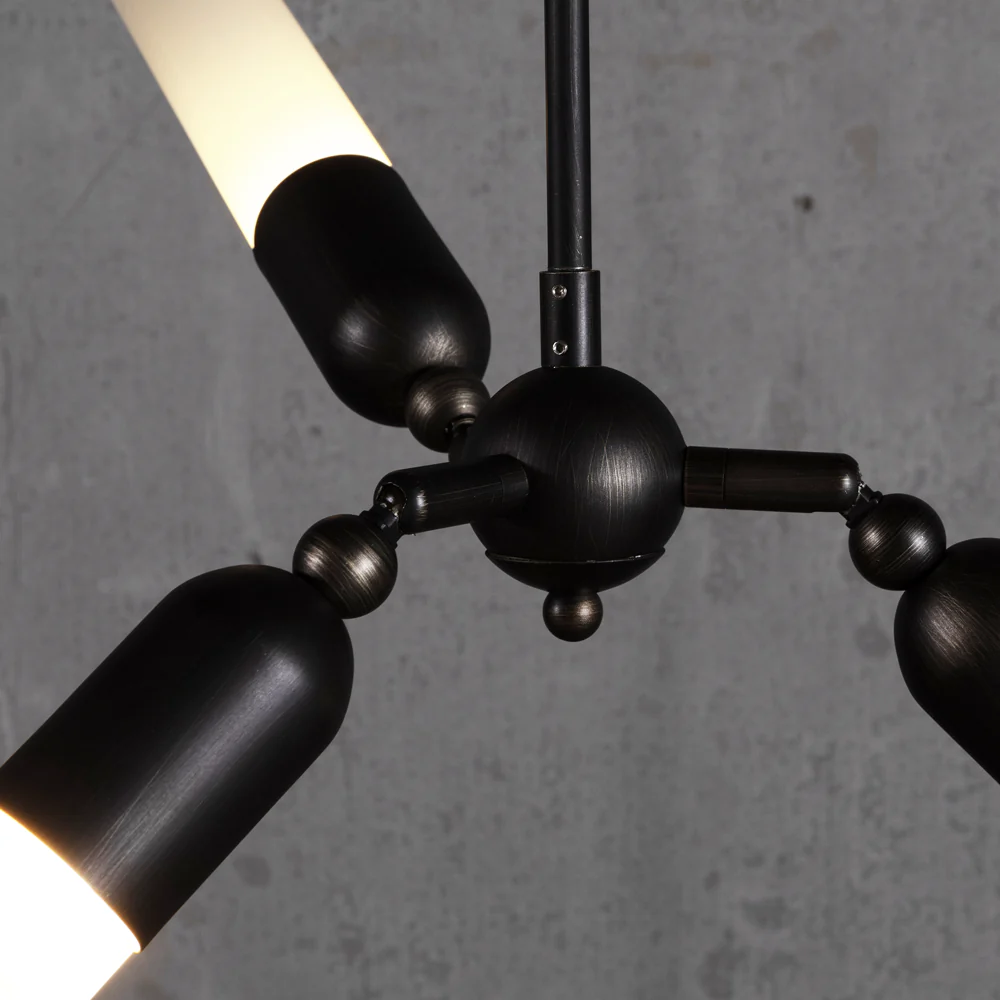 Trio Modern Bronze Pendant Light - Image 9