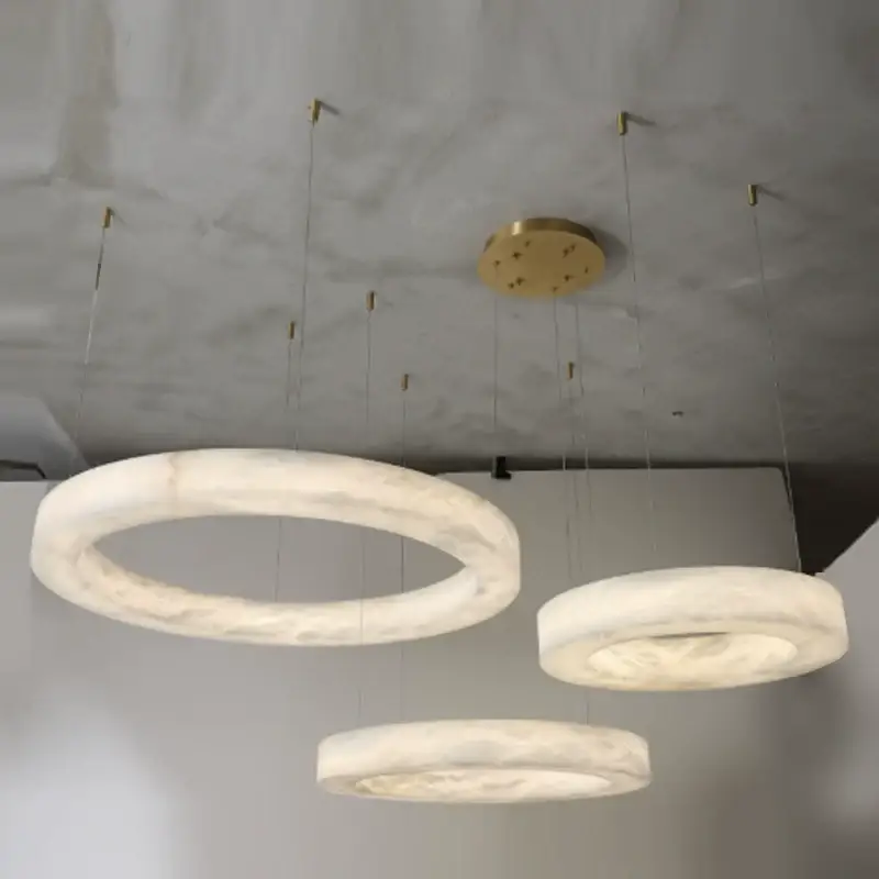 Triplo Round Marble Chandelier - Image 3