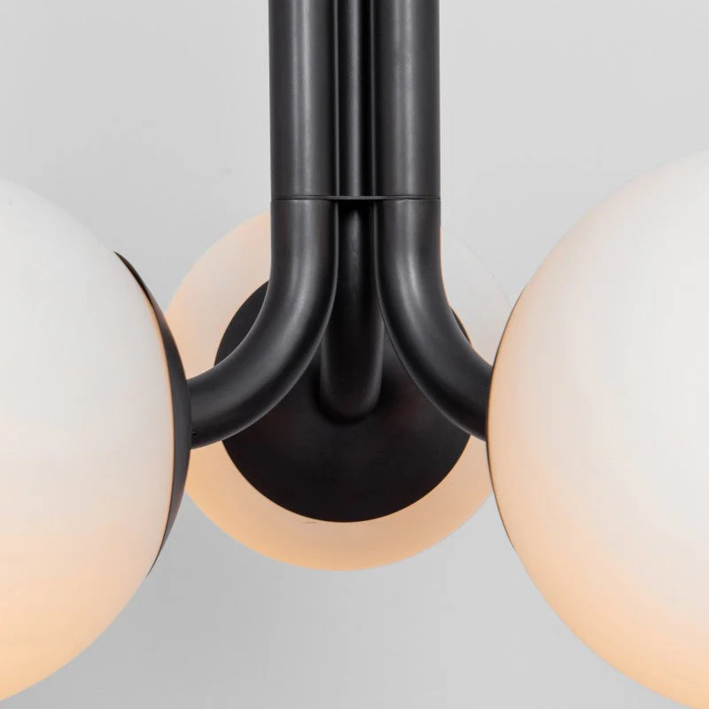 Tubular 3-Light Modern Brass Chandelier - Image 5
