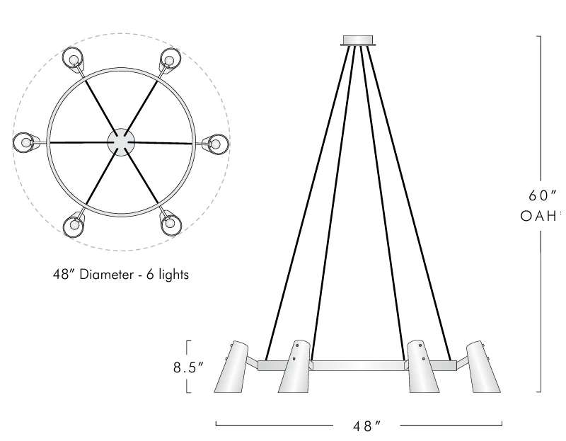 Valege Circular Chandelier - Image 5