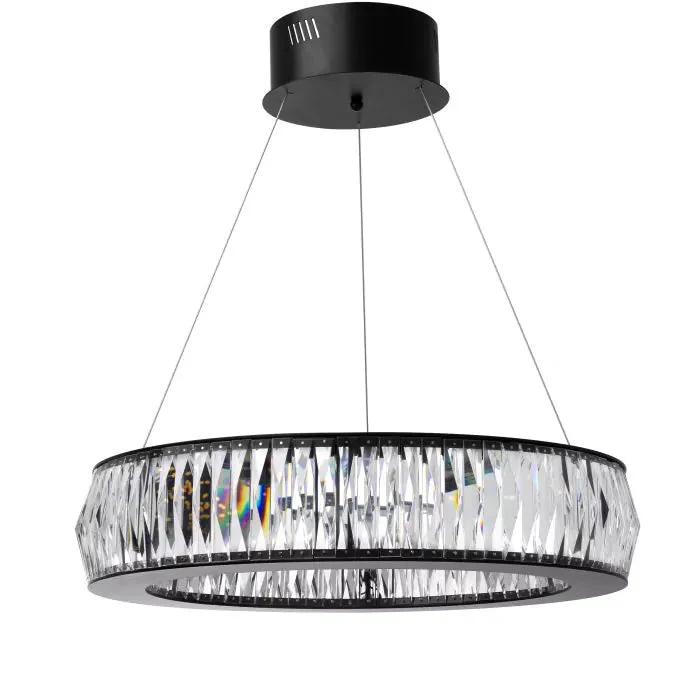 Vancouver S Modern Chandelier (Black Finish & Glass) - Image 2