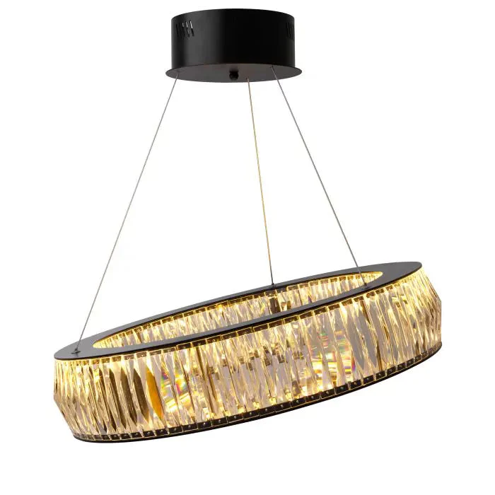 Vancouver S Modern Chandelier (Black Finish & Glass) - Image 3