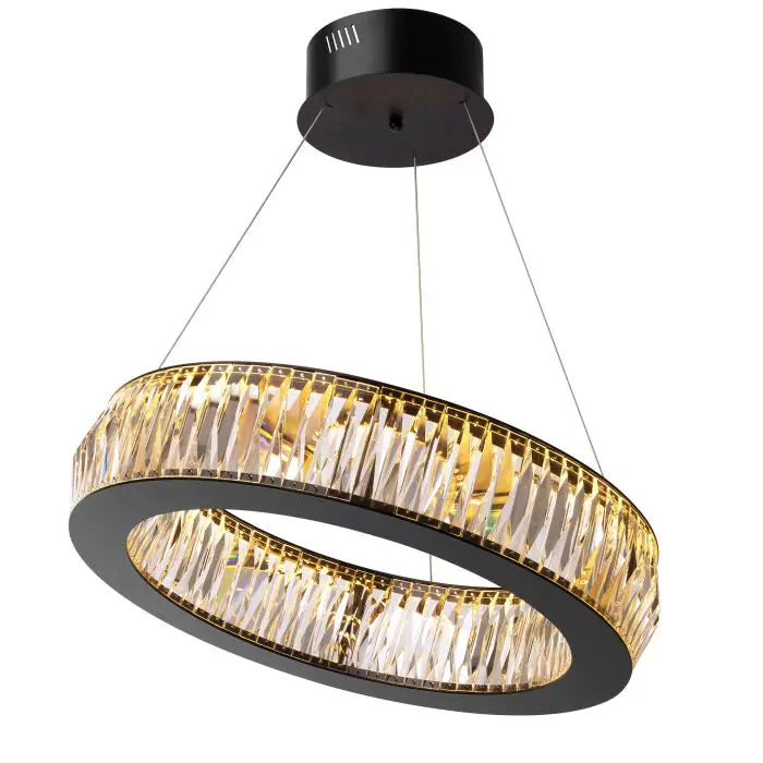 Vancouver S Modern Chandelier (Black Finish & Glass) - Image 4