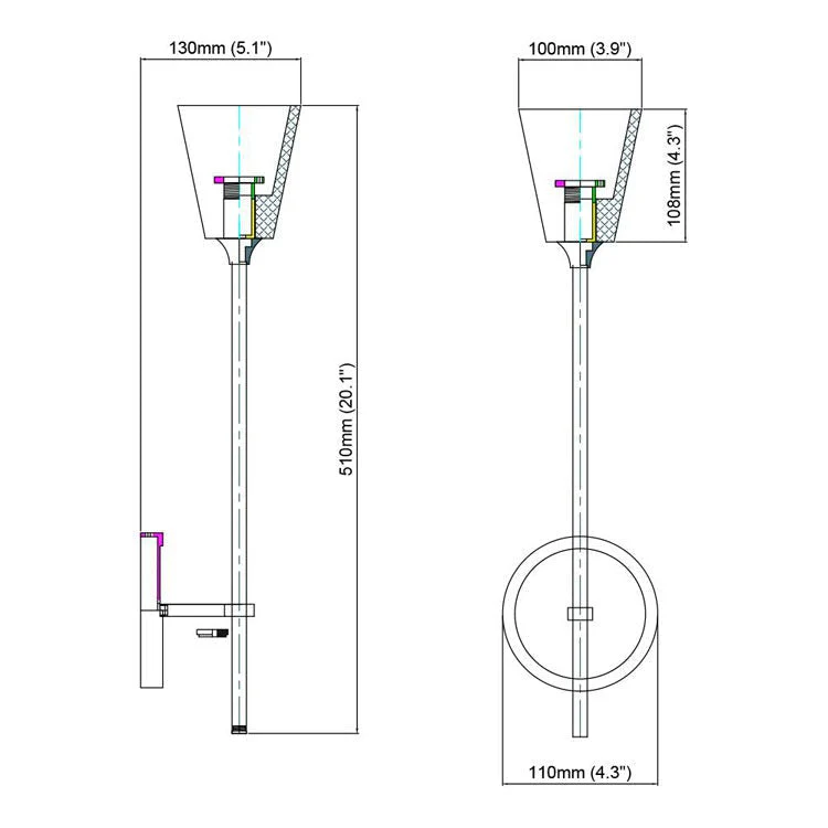 Vera Torch Grand Wall Sconce - Image 10
