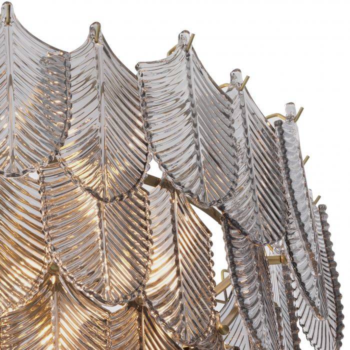 Verbier Modern Glass Chandelier [S/L] - [Brass] - Image 4