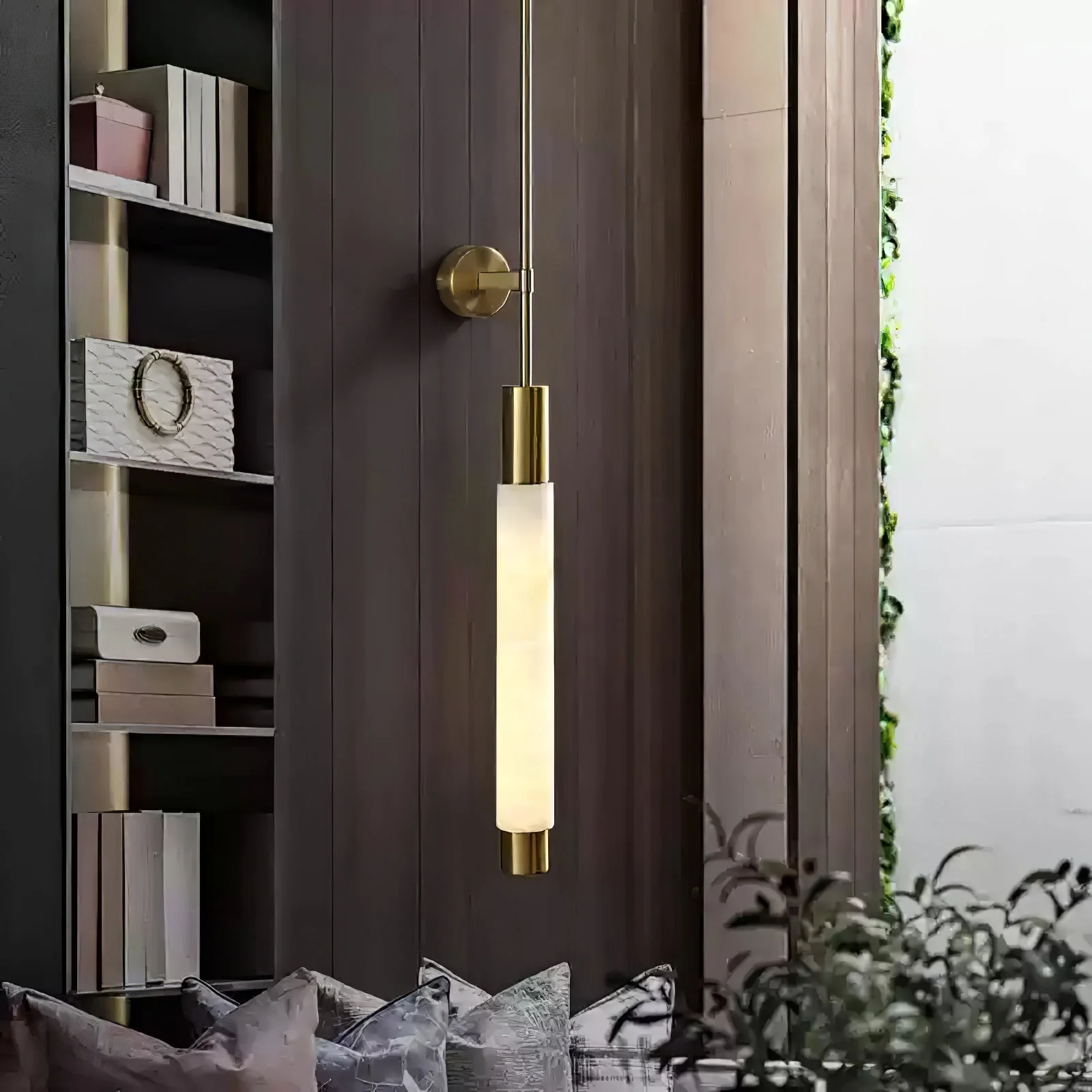 Verita Alabaster Wall Sconce - Image 4
