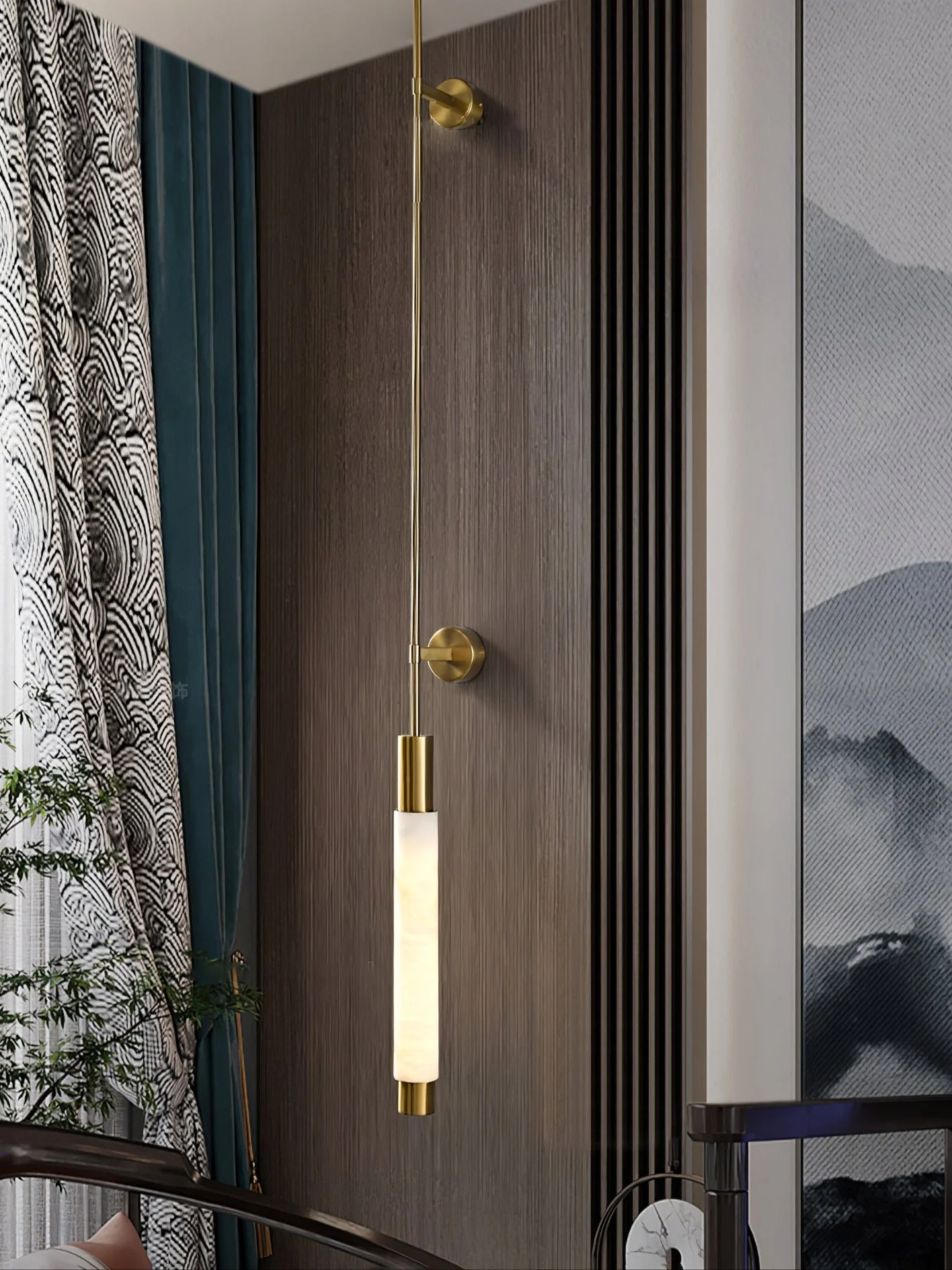 Verita Alabaster Wall Sconce - Image 5