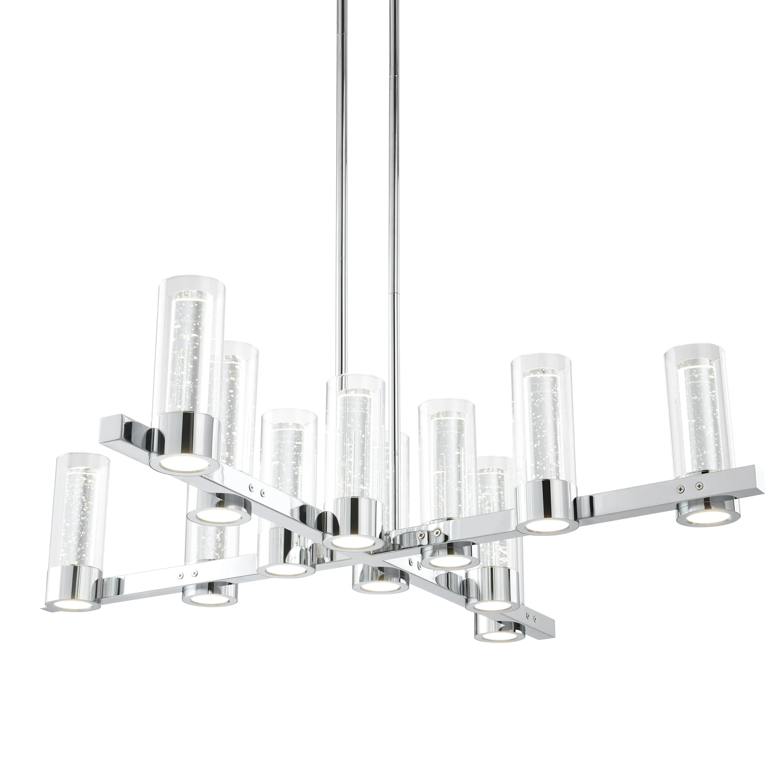 Victory 12 Light Chandelier //  Chrome - Image 3