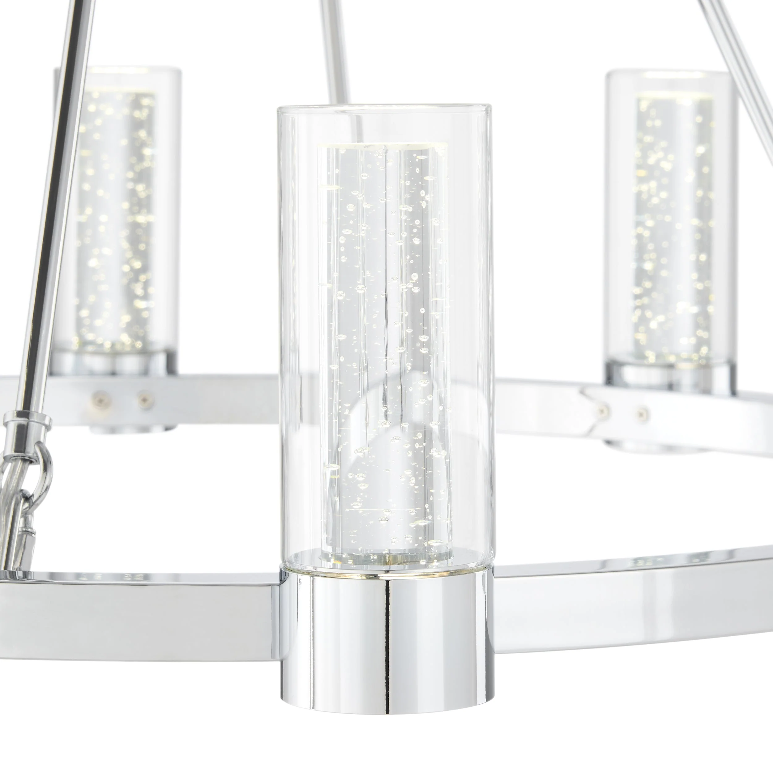 Victory 8 Light Chandelier //  Chrome - Image 4