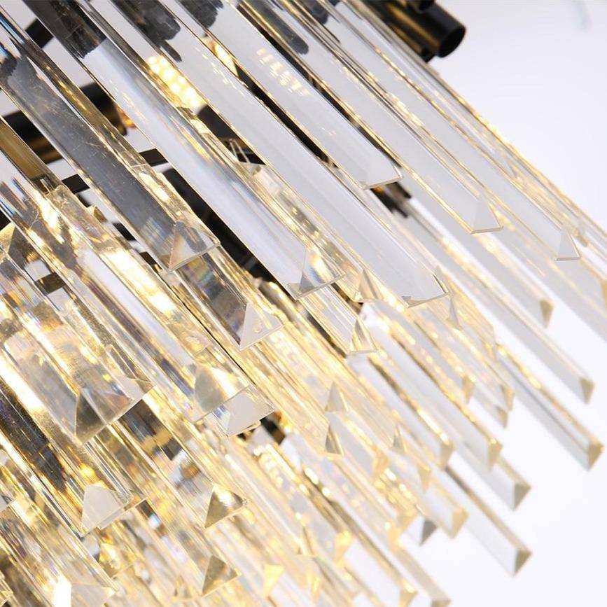 Vigo Collection Crystal Chandelier, Black - Image 7
