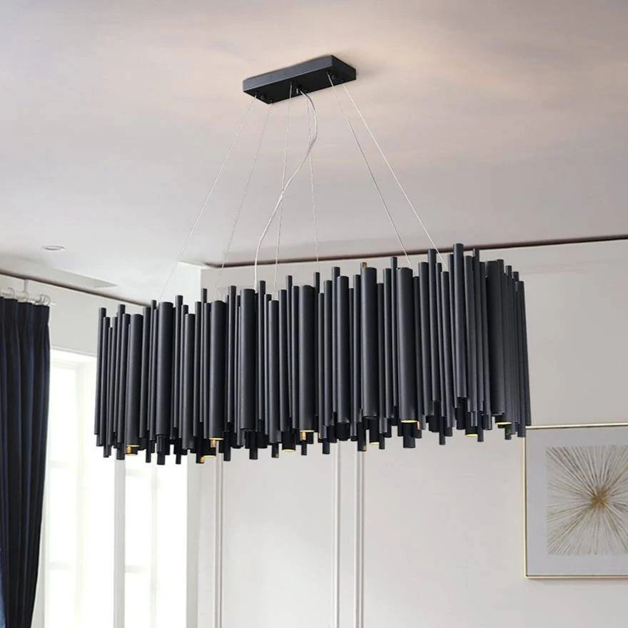 Vigor Rectangle Chandelier, Black - Image 3