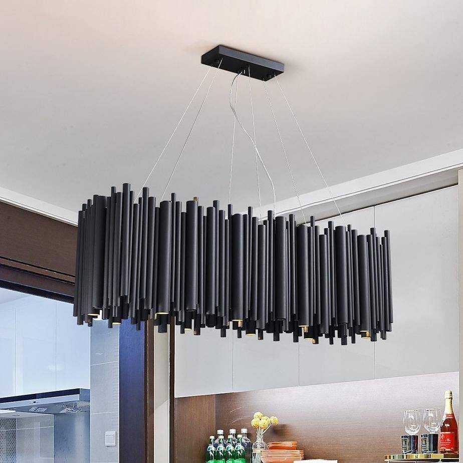 Vigor Rectangle Chandelier, Black - Image 4