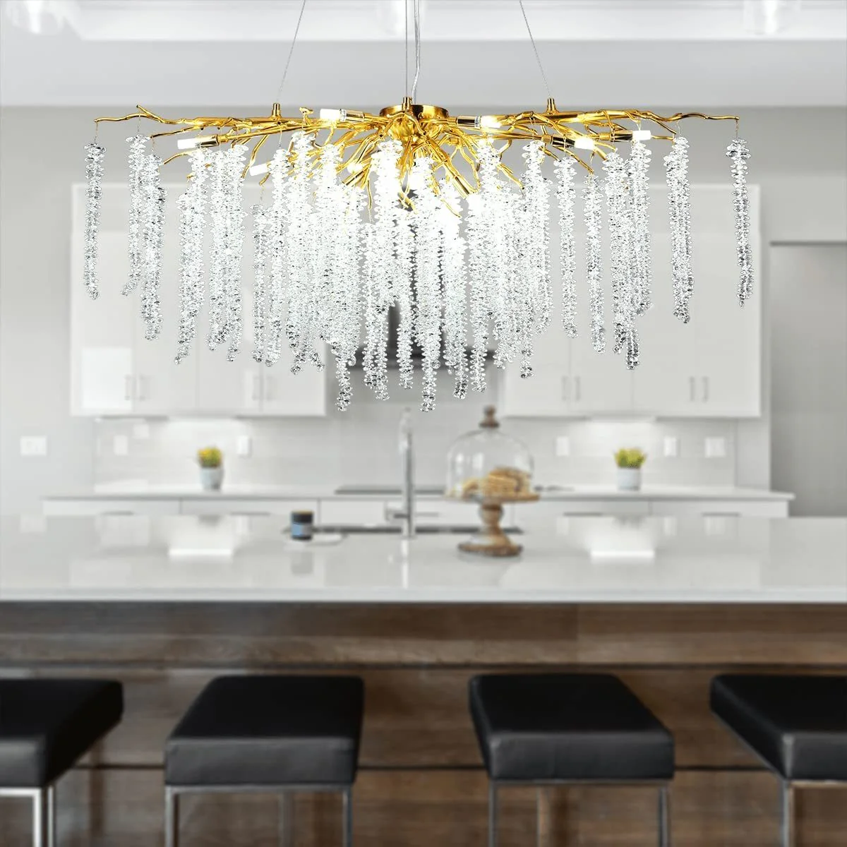 Vinery Tree Branch Crystal Chandelier L45" - Image 2