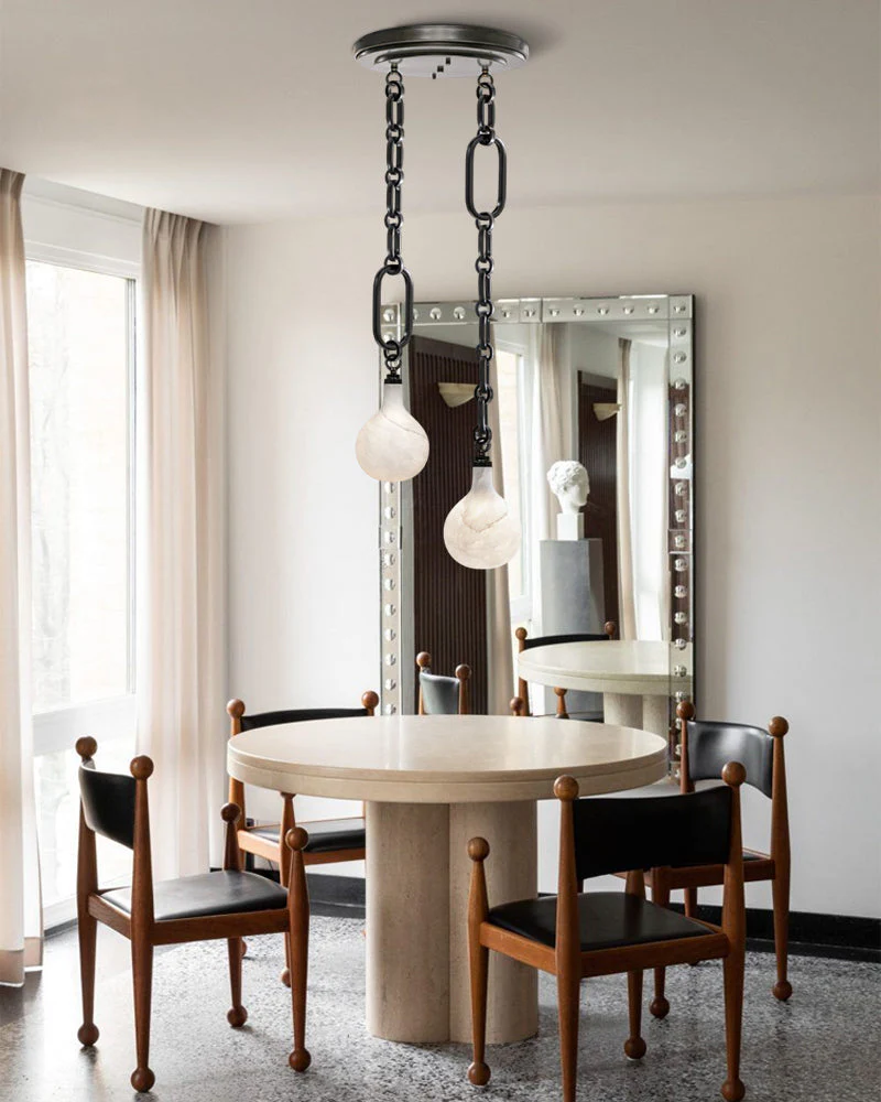 Vintage style Cluster White Mini Insignia Globe Pendant Light 6" for kitchen Island - Image 11