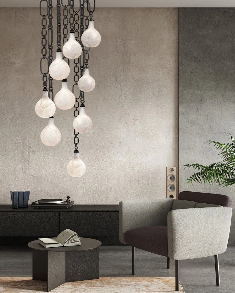 Vintage style Cluster White Mini Insignia Globe Pendant Light 6" for kitchen Island - Image 12