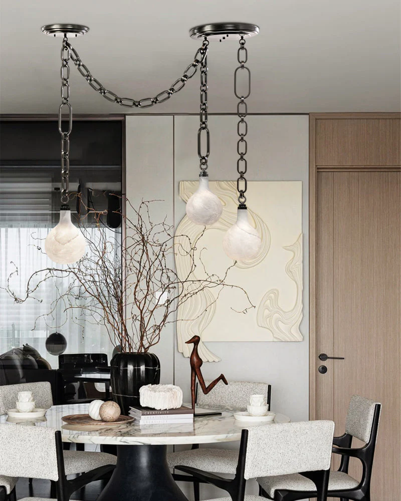 Vintage style Cluster White Mini Insignia Globe Pendant Light 6" for kitchen Island - Image 13