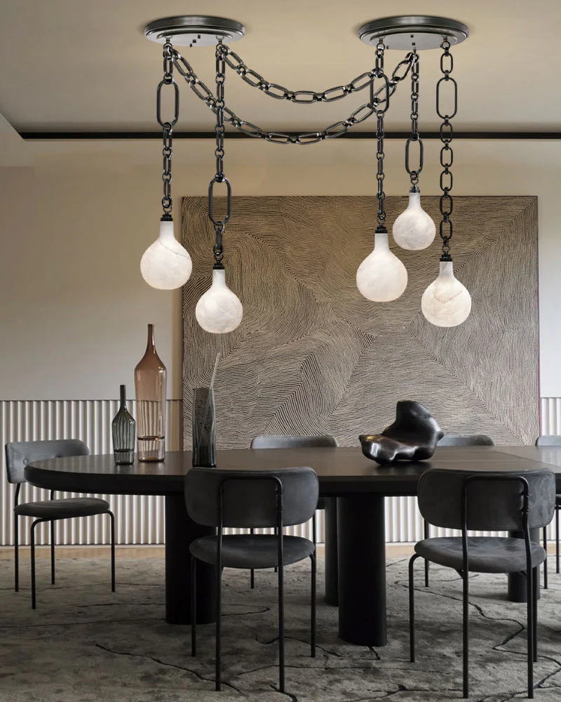 Vintage style Cluster White Mini Insignia Globe Pendant Light 6" for kitchen Island - Image 3