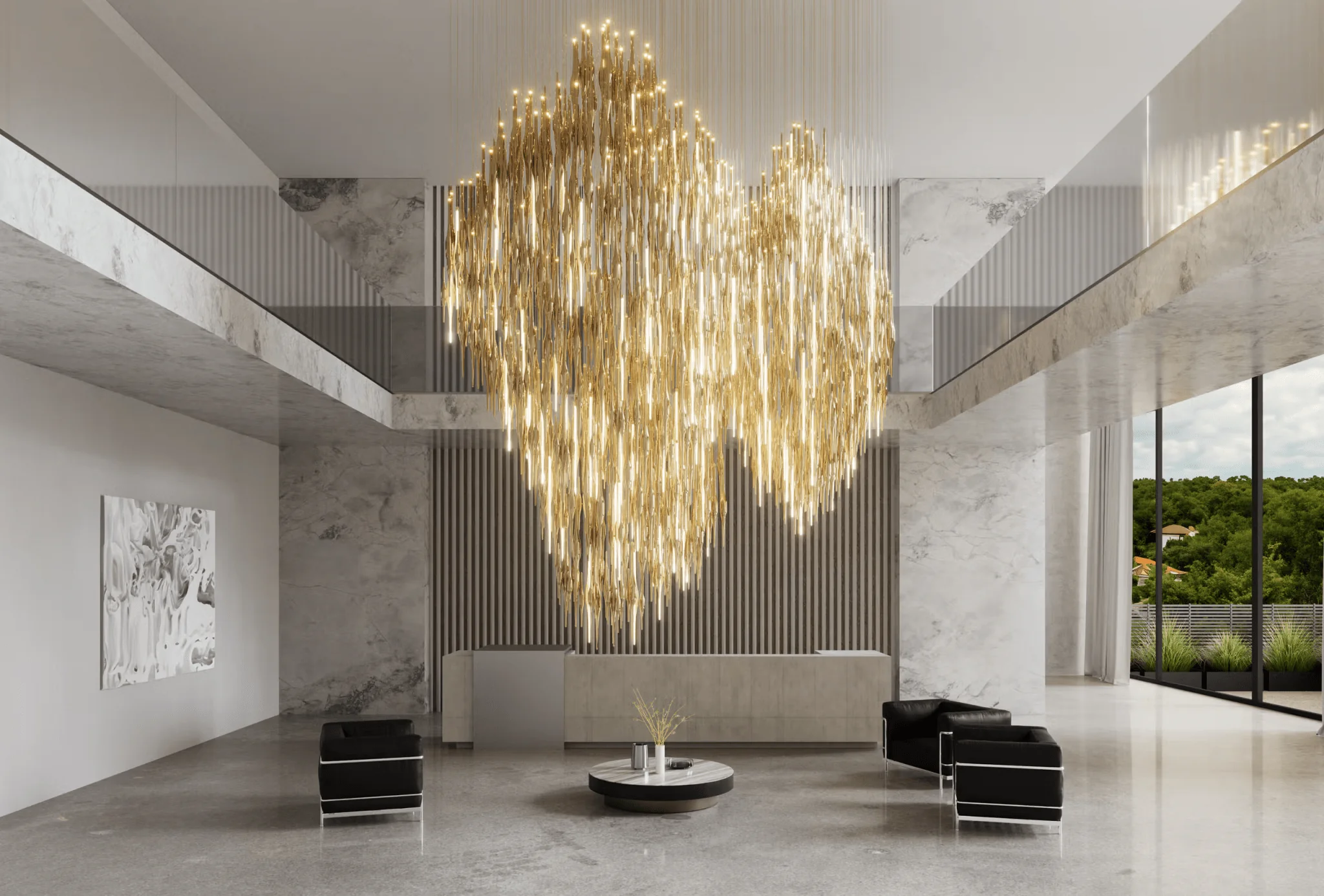 Vitara Glass Drop Customize Chandelier - Image 8