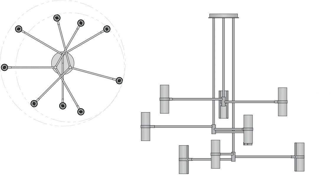 Voltaire Mobile Chandelier - Image 6