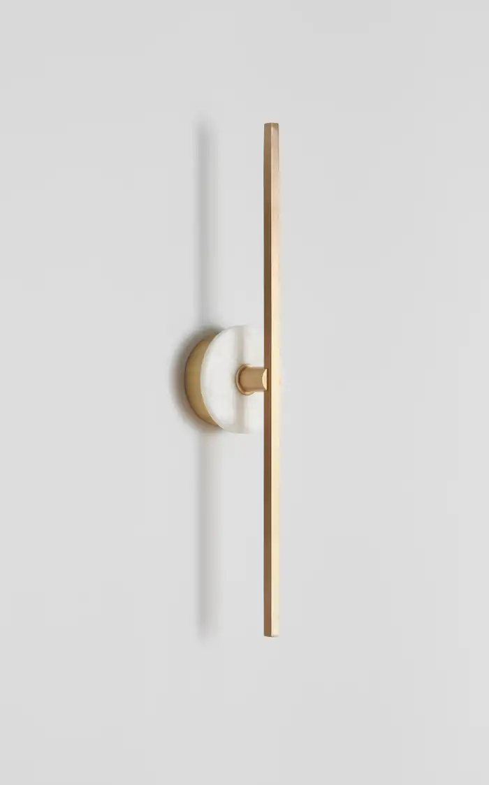 Wall Sconce With Alabaster 20" H - Image 4