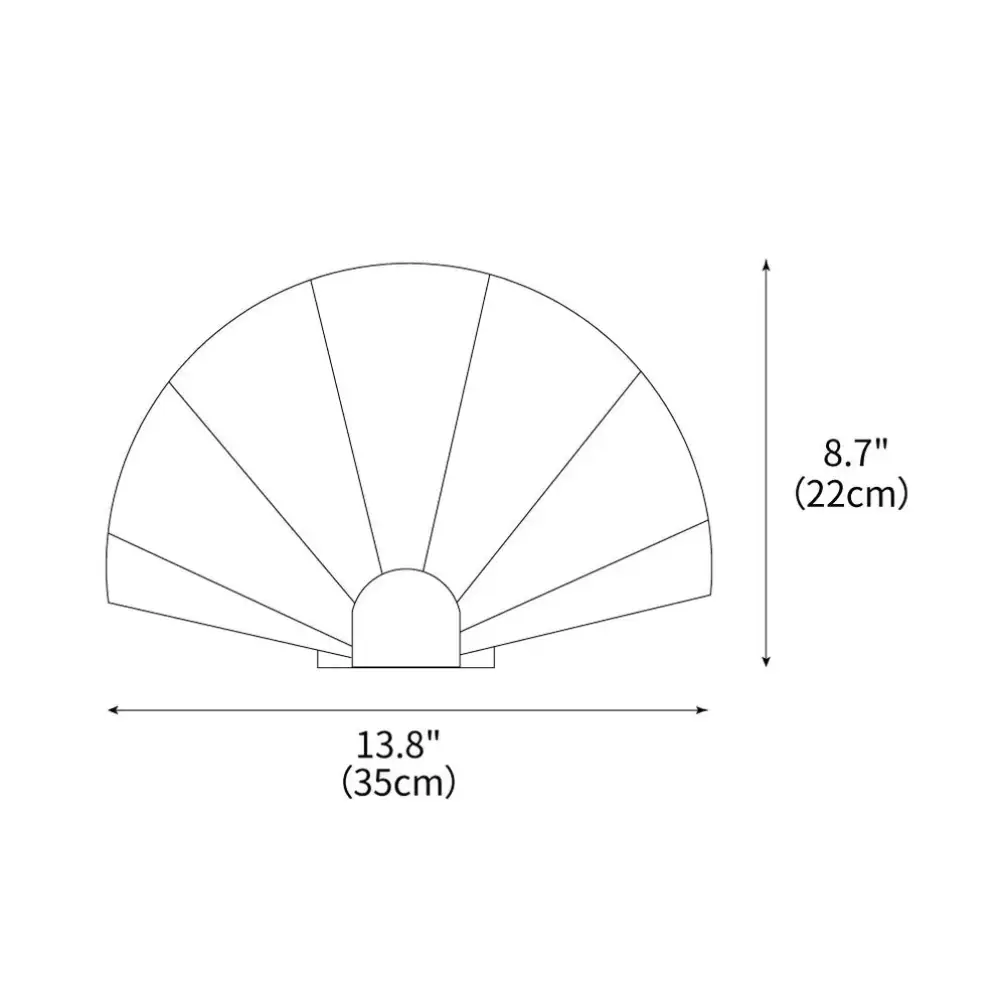Alabaster Fan Wall Sconces - Image 4