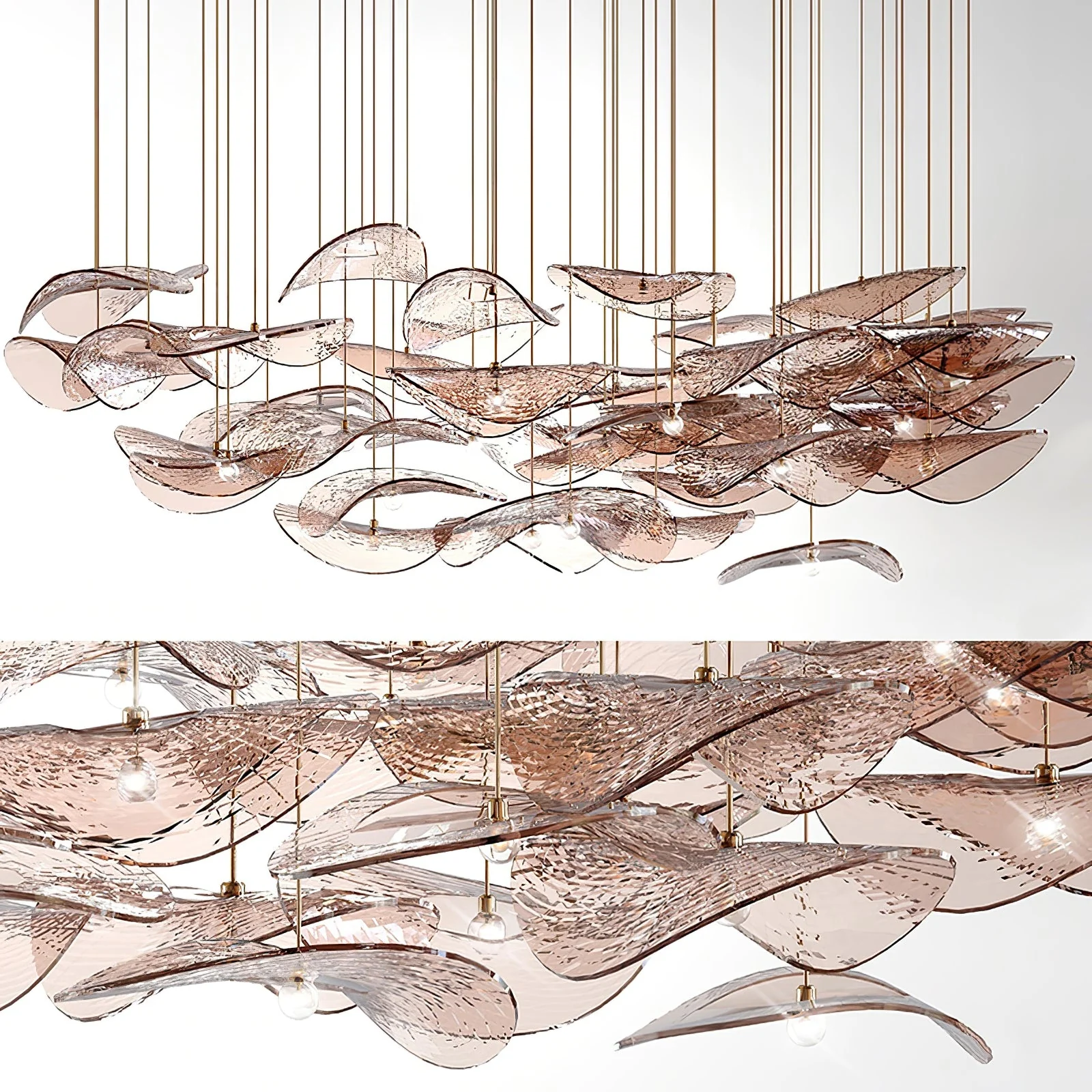 Wave Floating Leaf Chandelier - Image 15