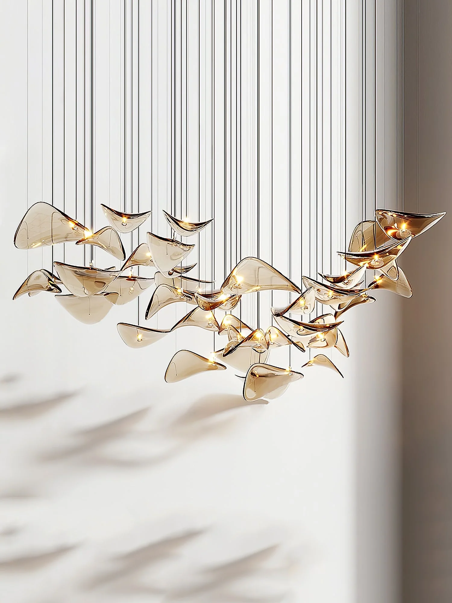 Wave Floating Leaf Chandelier - Image 16