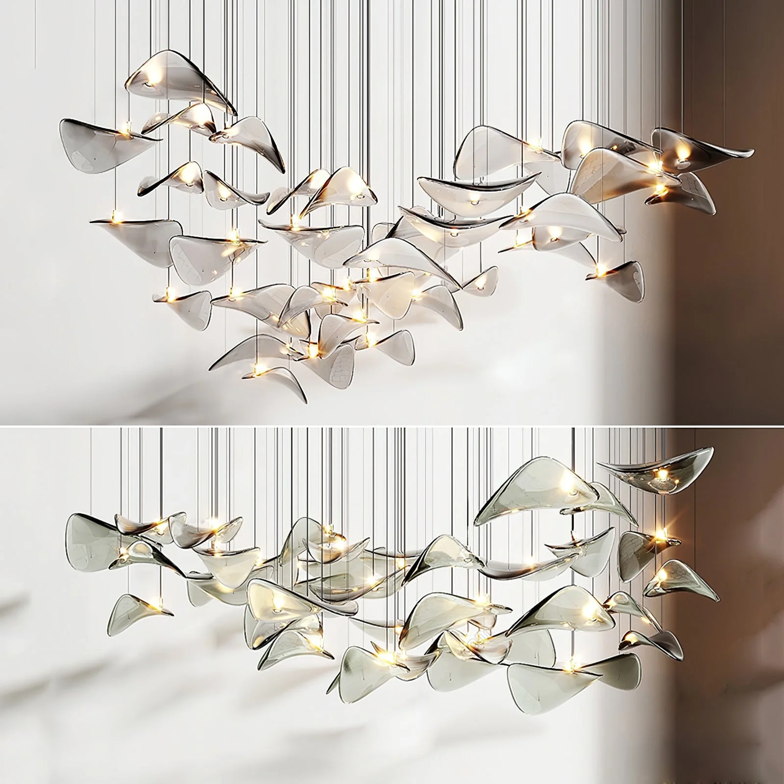 Wave Floating Leaf Chandelier - Image 19