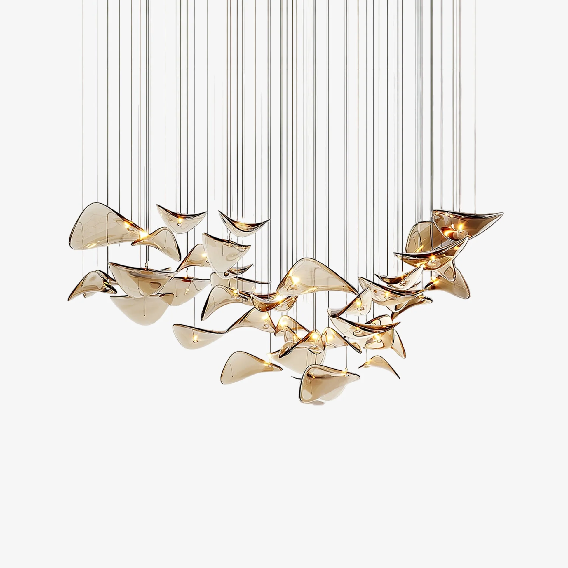 Wave Floating Leaf Chandelier - Image 2