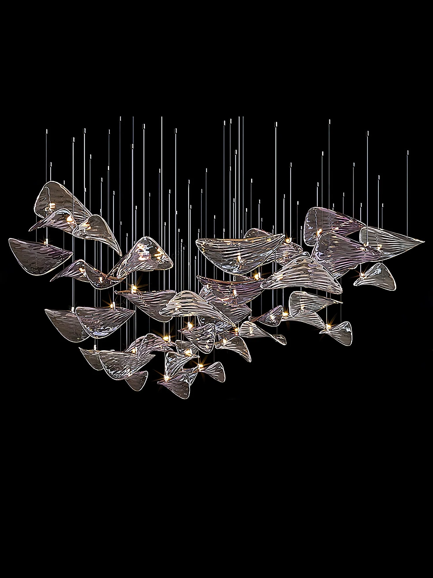 Wave Floating Leaf Chandelier - Image 22