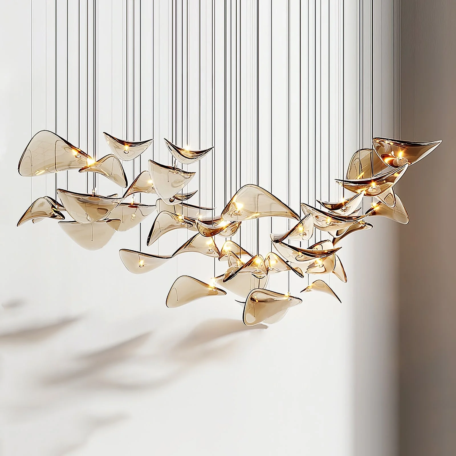 Wave Floating Leaf Chandelier - Image 23