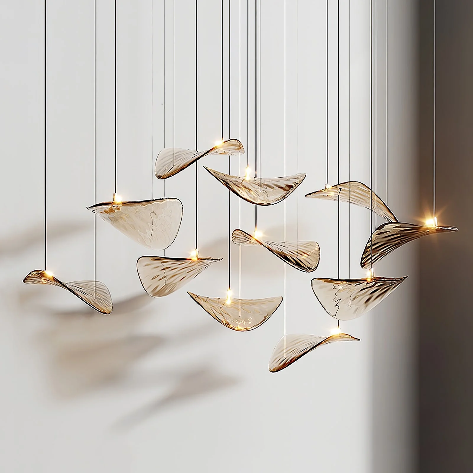 Wave Floating Leaf Chandelier - Image 24