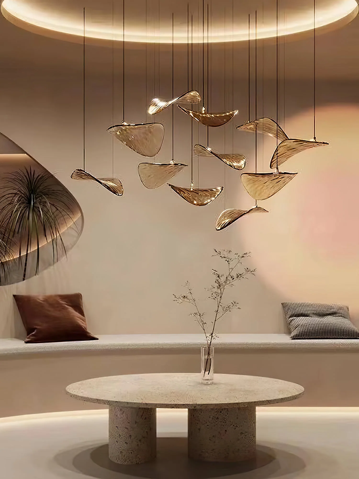 Wave Floating Leaf Chandelier - Image 3