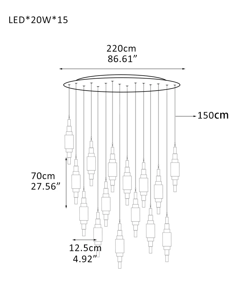 White Alabaster Cluster Pendant Lamp 3-lights for kitchen Island - Image 22