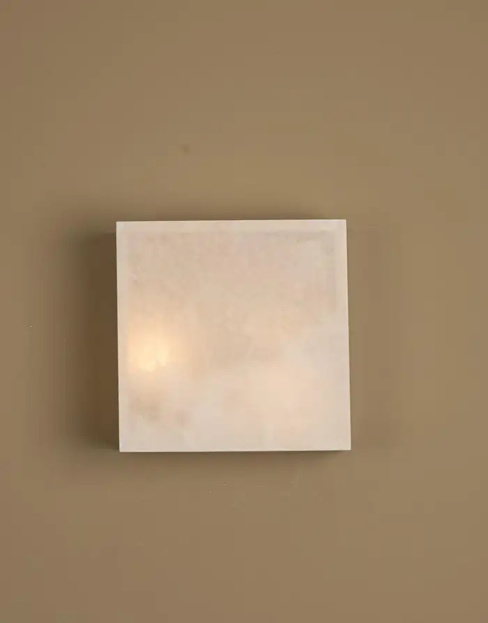 White Alabaster Wall Sconce - Image 2