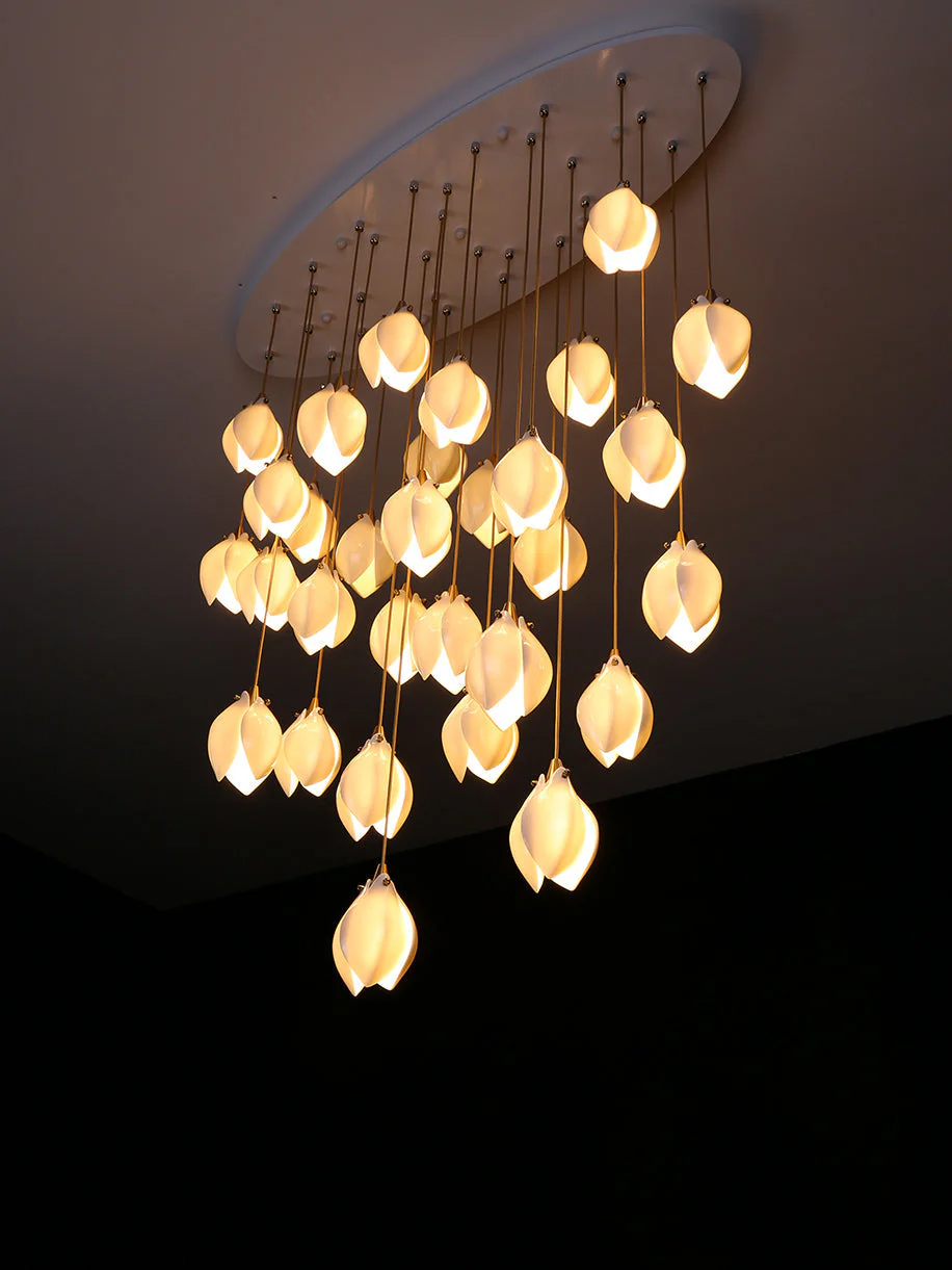 Bloom Porcelain Petals Pendant Light - Image 14