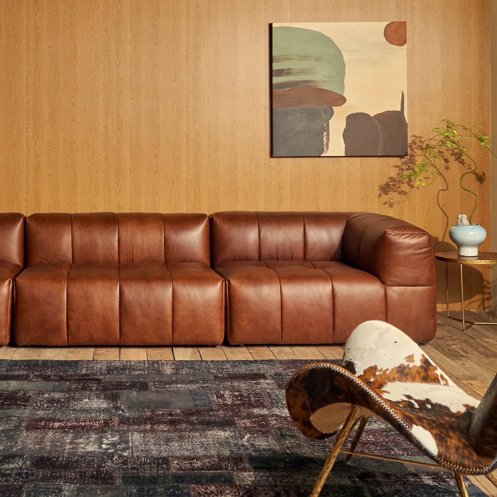 Yosemite Burnished Cognac Sofa 160"W - Image 4
